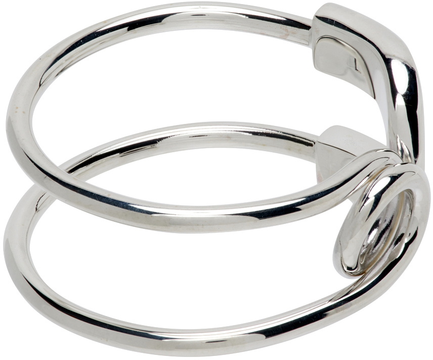AMBUSH Silver Safety Pin Ring