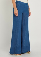 Lisa Marie Fernandez Wide-leg Linen-blend Trousers Blue