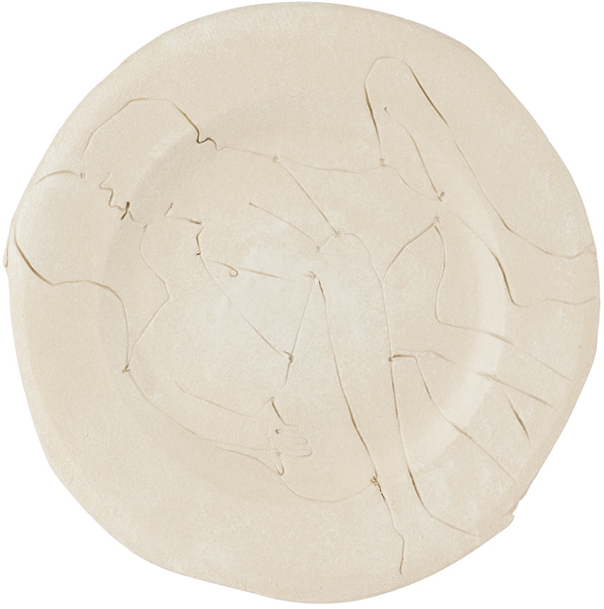 Yellow Nose Studio SSENSE Exclusive White Self Portrait Dessert Plate