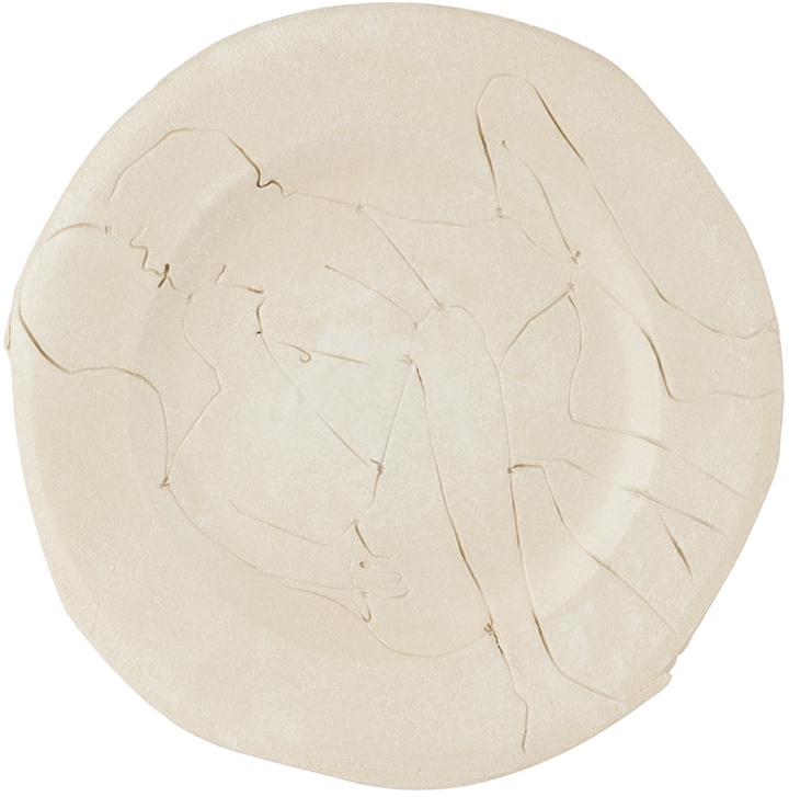 Photo: Yellow Nose Studio SSENSE Exclusive White Self Portrait Dessert Plate