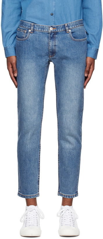 Photo: A.P.C. Blue Etroit Court Jeans