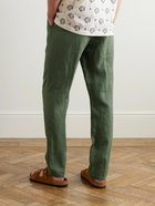 Orlebar Brown - Griffon Slim-Fit Linen-Twill Trousers - Green