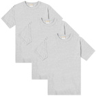 Visvim Men's Sublig Wide T-Shirt - 3 Pack in Grey