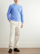 Polo Ralph Lauren - Cable-Knit Cashmere Sweater - Blue