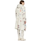 Isabel Benenato Off-White Hooded Coulisse Coat