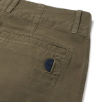 Folk - Assembly Tapered Pleated Cotton-Canvas Trousers - Men - Green