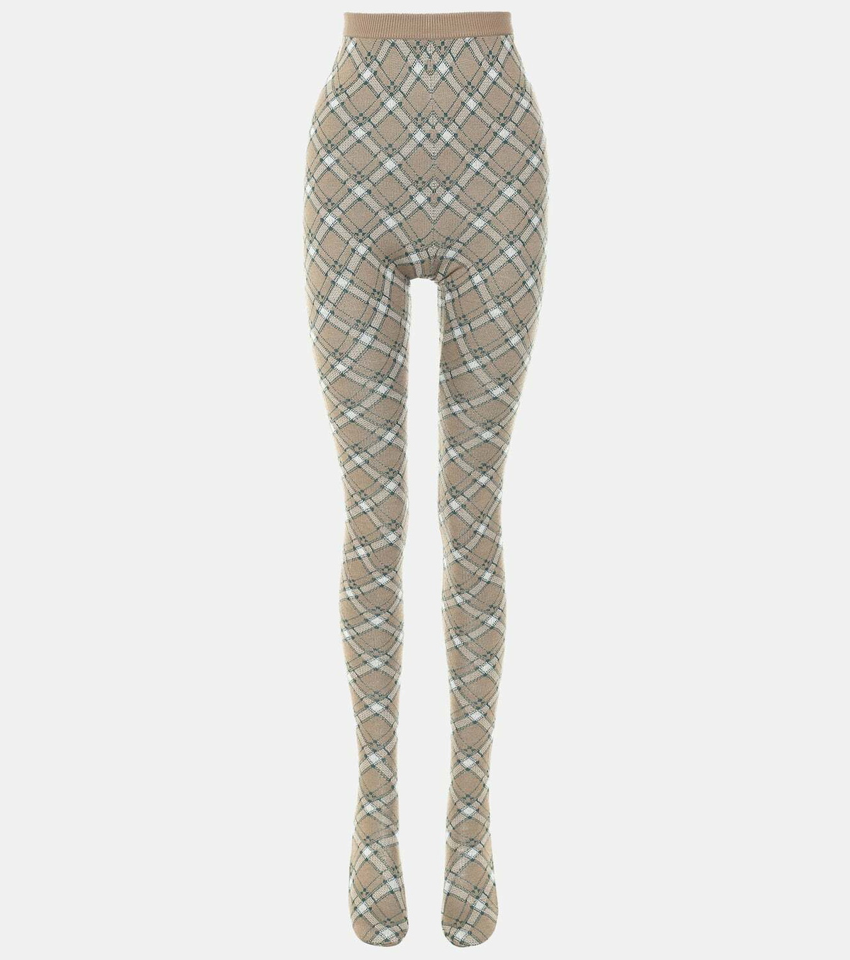 Miu Miu High-rise checked wool tights