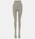 Miu Miu High-rise checked wool tights