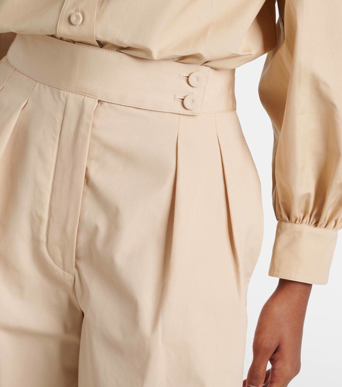 Loro Piana Dorin cotton satin Bermuda shorts