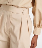 Loro Piana Dorin cotton satin Bermuda shorts