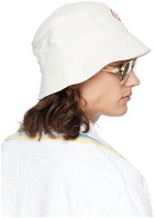 Casablanca White Diamond Logo Bucket Hat