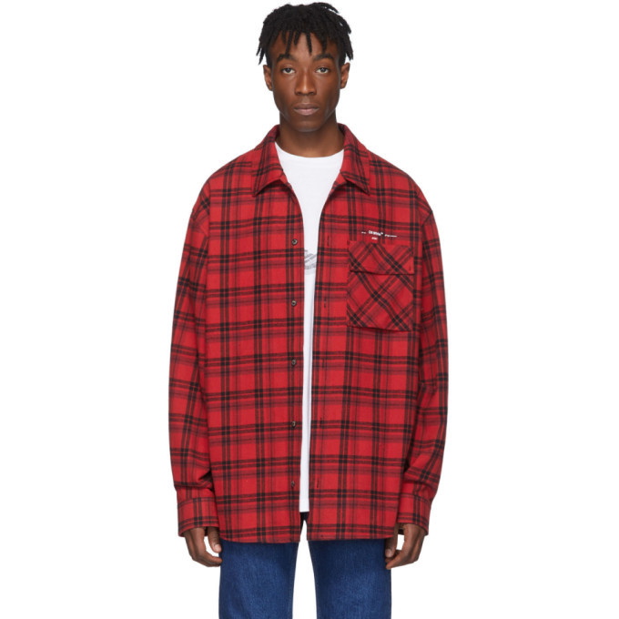 Photo: Off-White Red Flannel Check Shirt