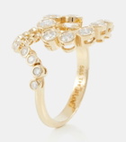 Ondyn Spiralis 14kt gold ring with diamonds