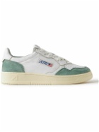 Autry - Medalist Suede-Trimmed Leather Sneakers - Blue