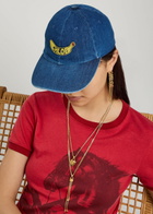Chloe Logo Banana-appliquéd Denim cap