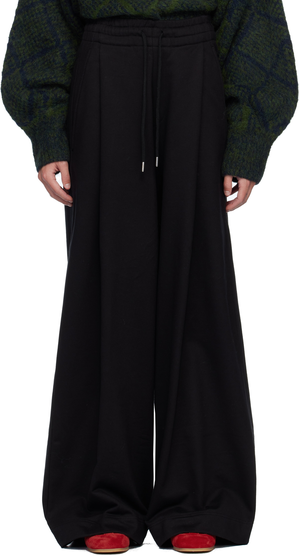 Dries Van Noten Black Loose Sweatpants