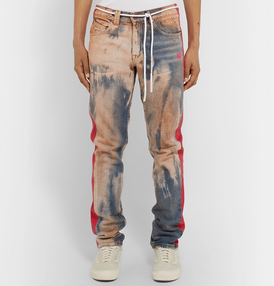 Off white shop side stripe jeans