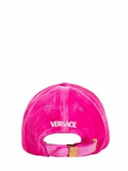 VERSACE - Embellished Velvet Baseball Cap