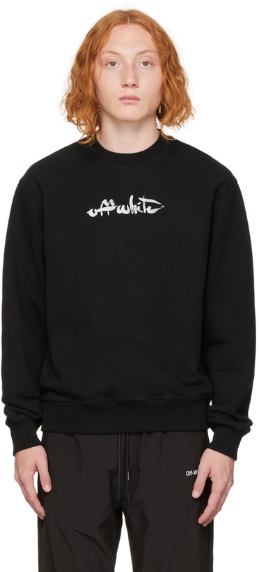 Photo: Off-White Black Paint Arrow Sweatshirt