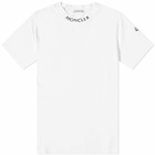 Moncler Men's Logo Collar T-Shirt in White