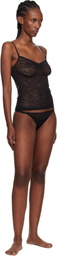 Yasmine Eslami Black Alice Thong