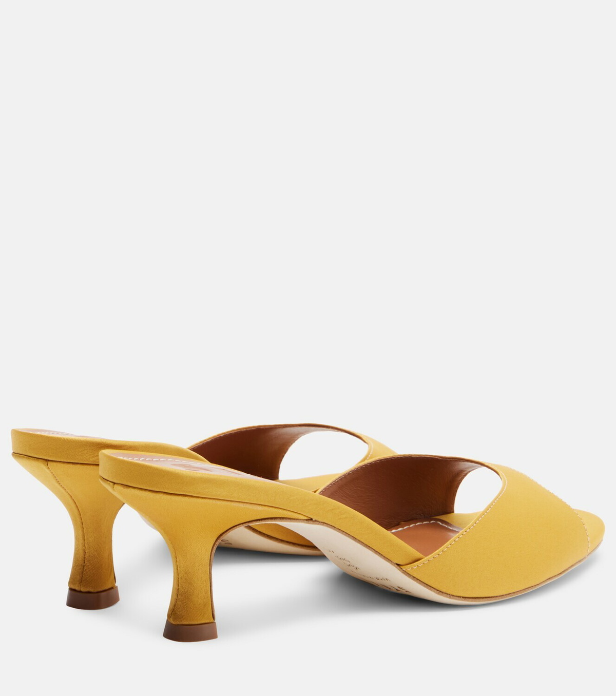 Staud Brigitte leather-trimmed mules