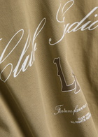Club 1984 LA Studio Printed Cotton T-shirt Taupe