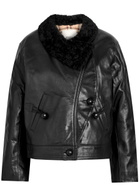 Isabel Marant Briyana Quilted Leather Jacket Black