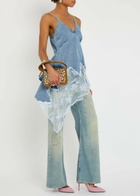 Marques' Almeida Asymmetric Denim top Light Blue