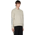 Kenzo Off-White Linen Kenzo Paris Sweater