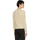 Chloe Beige Cashmere Crewneck Sweater