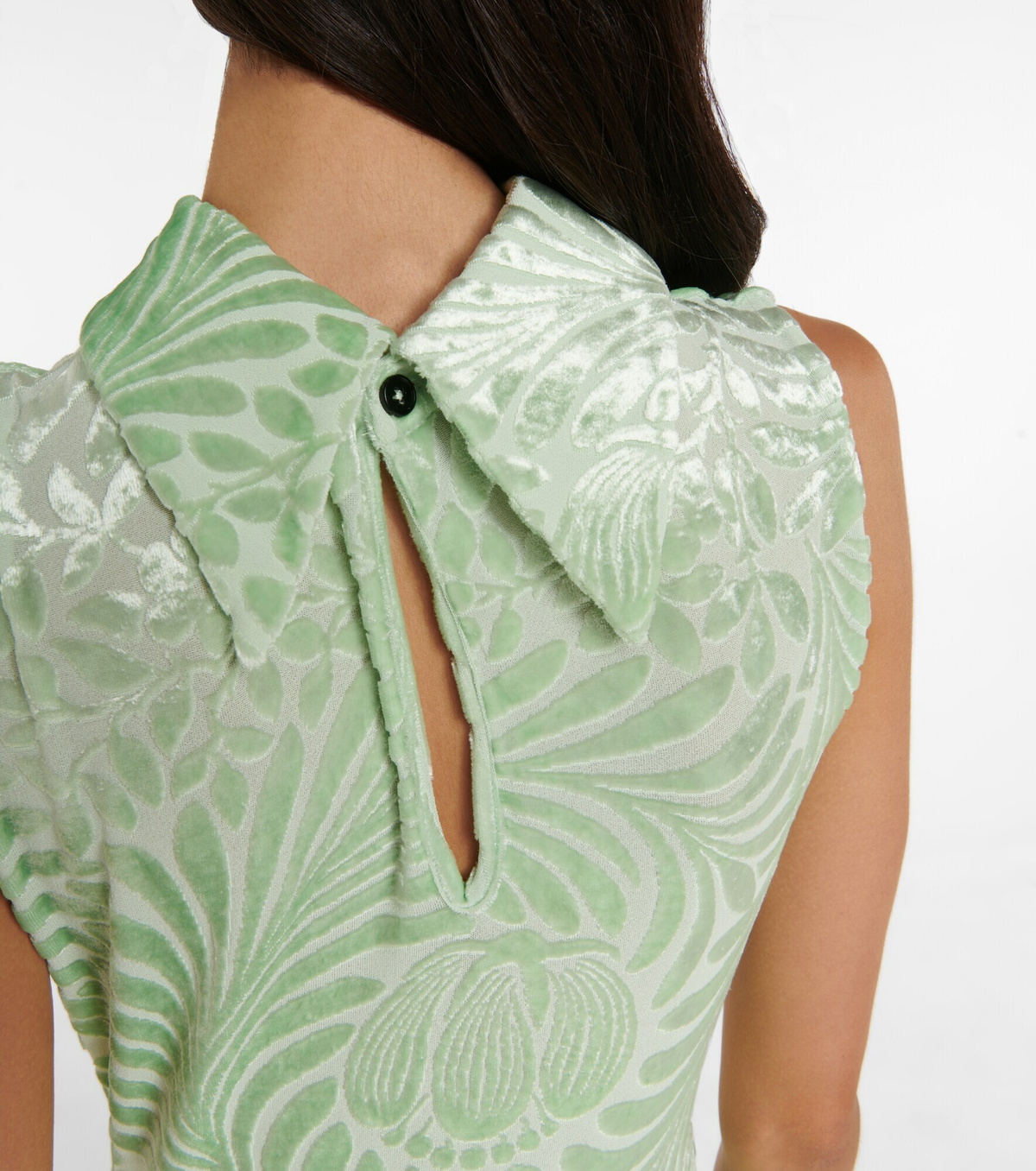 【関税&送料込み】Jil Sander Acid Green Dress Jil Sander - Jacquard devoré maxi dress Jil Sander