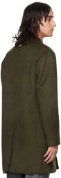 Han Kjobenhavn Khaki Single Breasted Coat