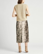 's Max Mara Womens Midi skirt in Sage green