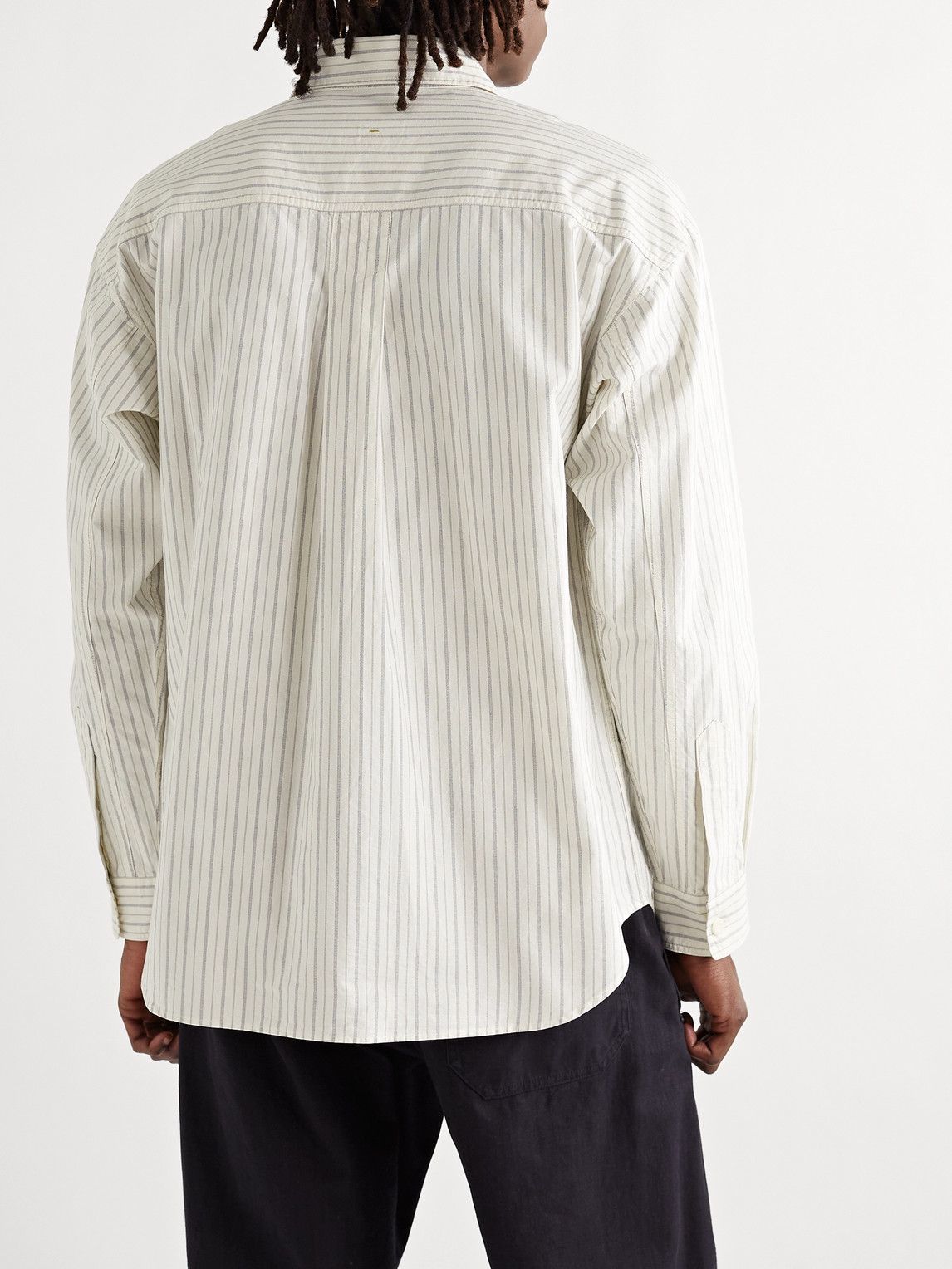 Margaret Howell - MHL Oversized Striped Organic Cotton Oxford