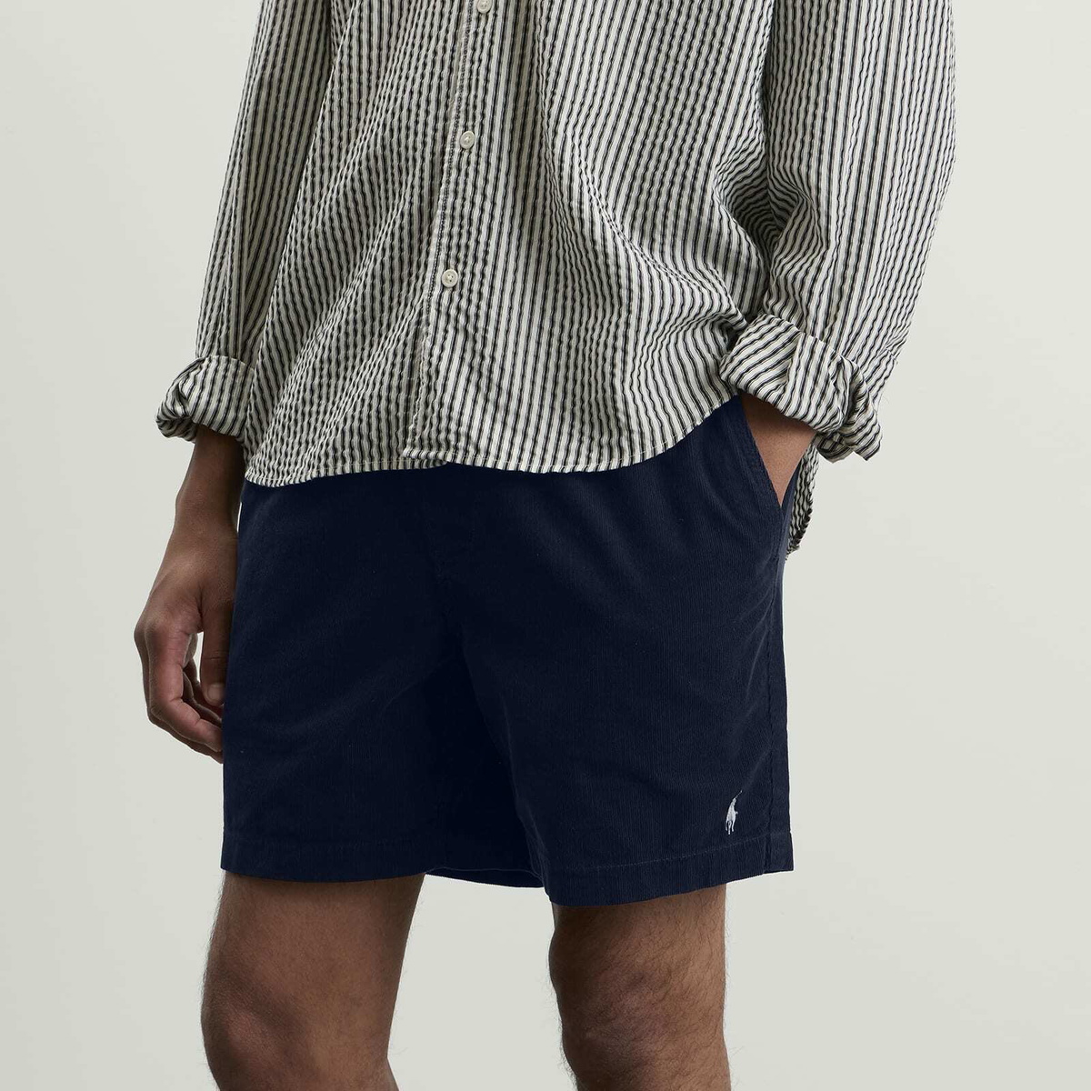 Polo Ralph Lauren Men's Micro Corduroy Shorts in Newport Navy