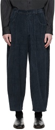 Cordera Navy Baggy Trousers
