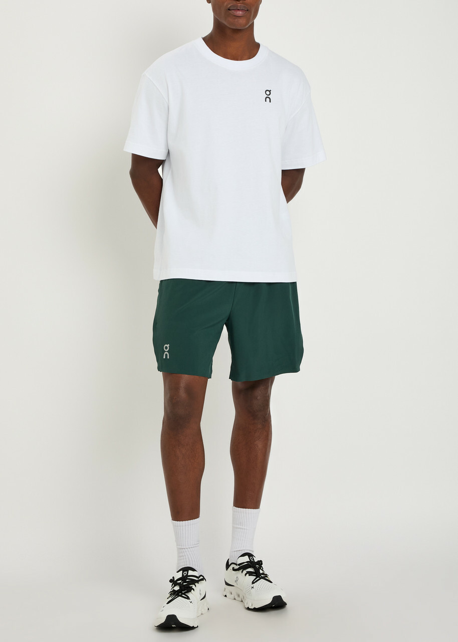 ON Train Stretch-shell Shorts Dark Green