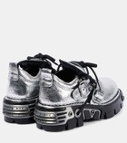 Rabanne x New Rock embellished leather boots