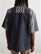 Nicholas Daley - Calypso Camp-Collar Printed Cotton Shirt - Blue