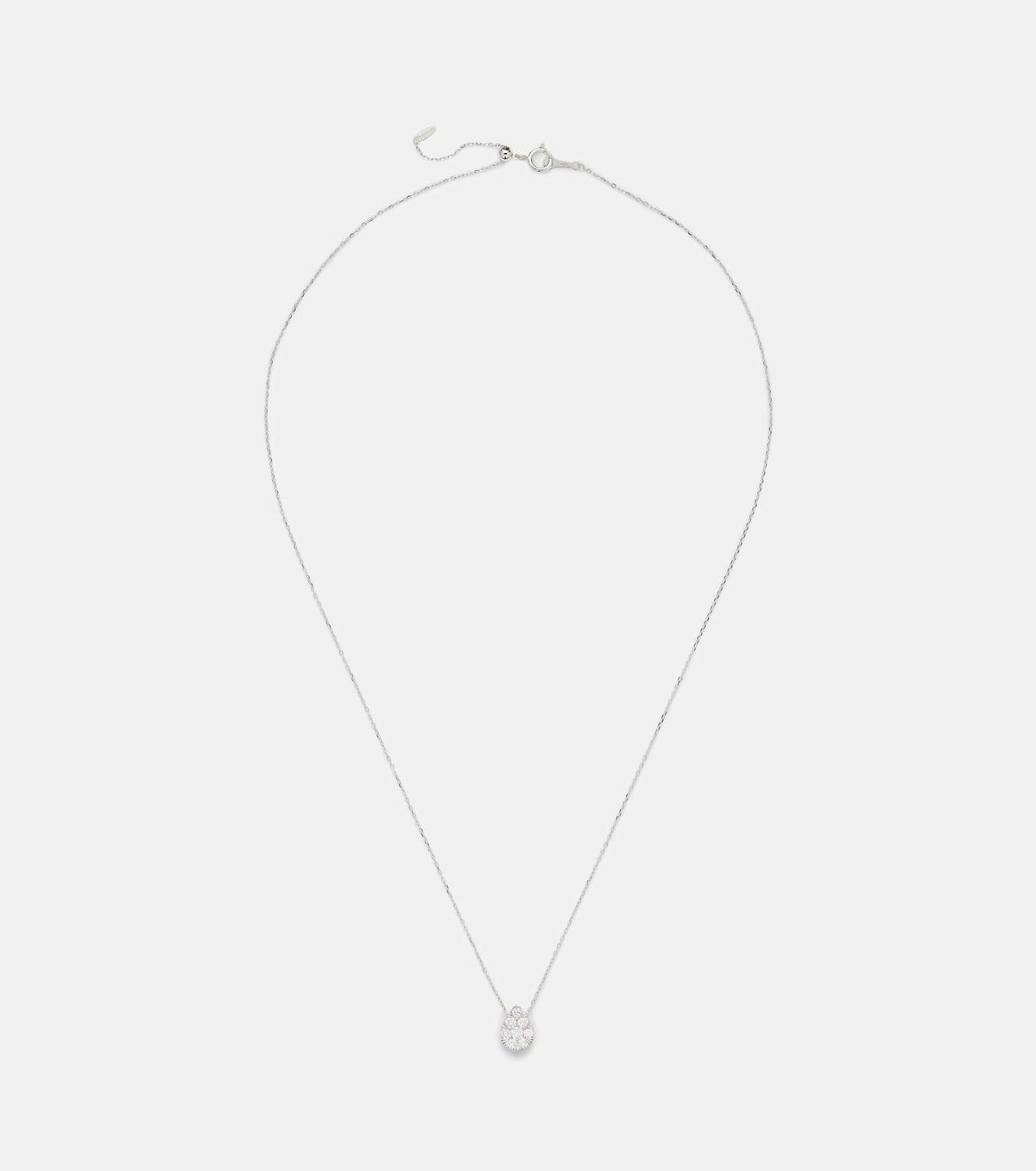 Persée Floating 18kt white gold necklace with diamonds