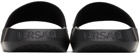Versace Black Webbing Slides