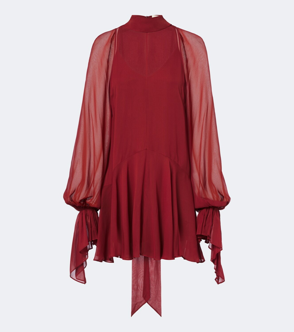 De La Vali Casimiro ruffled georgette minidress