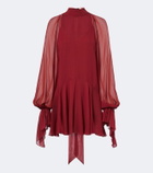 De La Vali Casimiro ruffled georgette minidress