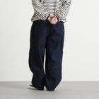 Anglan Men's Rigid Indigo Denim Balloon Pants in Dark Blue