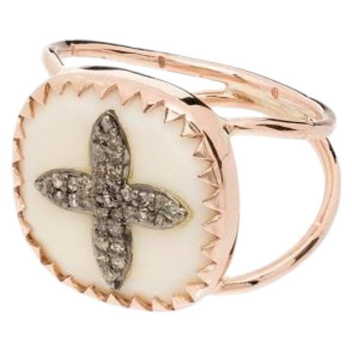 Photo: Pascale Monvoisin 9K Rose Gold Bowie No. 2 Diamond Ring