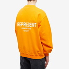 Represent Men's Owners Club Crew Sweat in Neon Orange