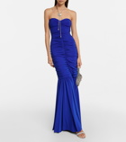 Norma Kamali Slinky strapless jersey gown