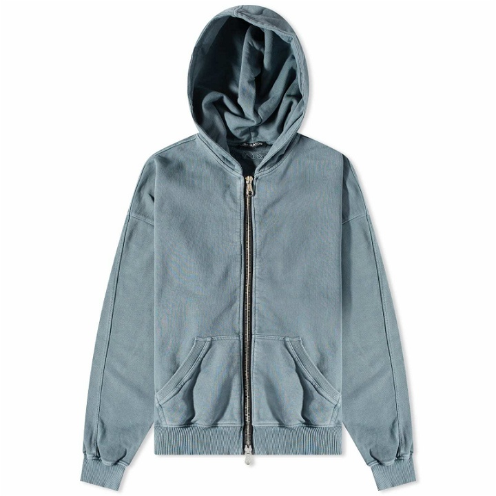 Photo: Cole Buxton Men's Warm Up Zip Hoody in Washed Green