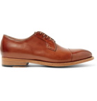 Paul Smith - Ernest Cap-Toe Polished-Leather Derby Shoes - Men - Tan